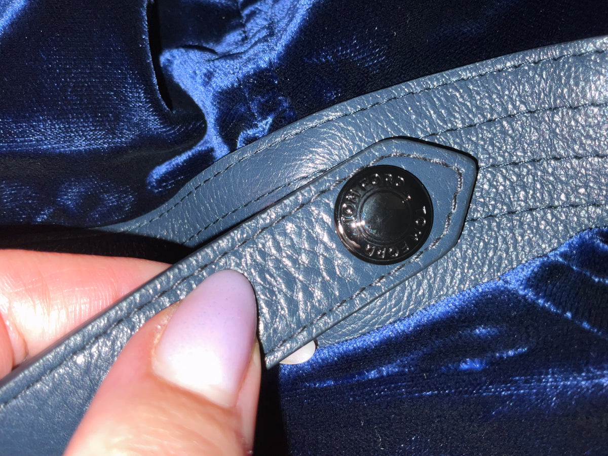 Tom Ford Navy Blue Velvet hoodie jacket size M medium men