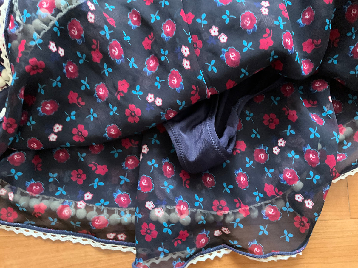 Limited Anna Sui Womens for Victoria's Secret Floral Mini Skirt Size M medium ladies