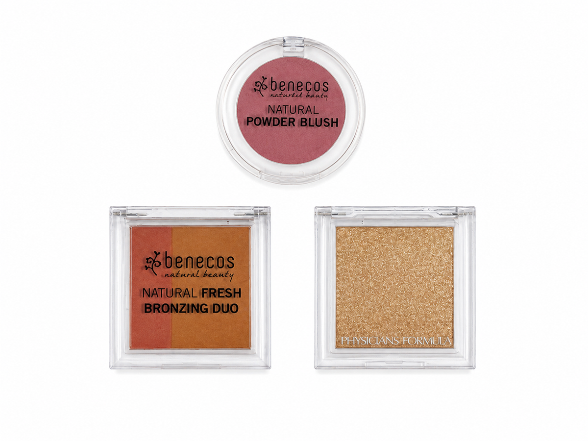 Benecos & Physicians Formula
Set of 3 Makeup Compacts ladies