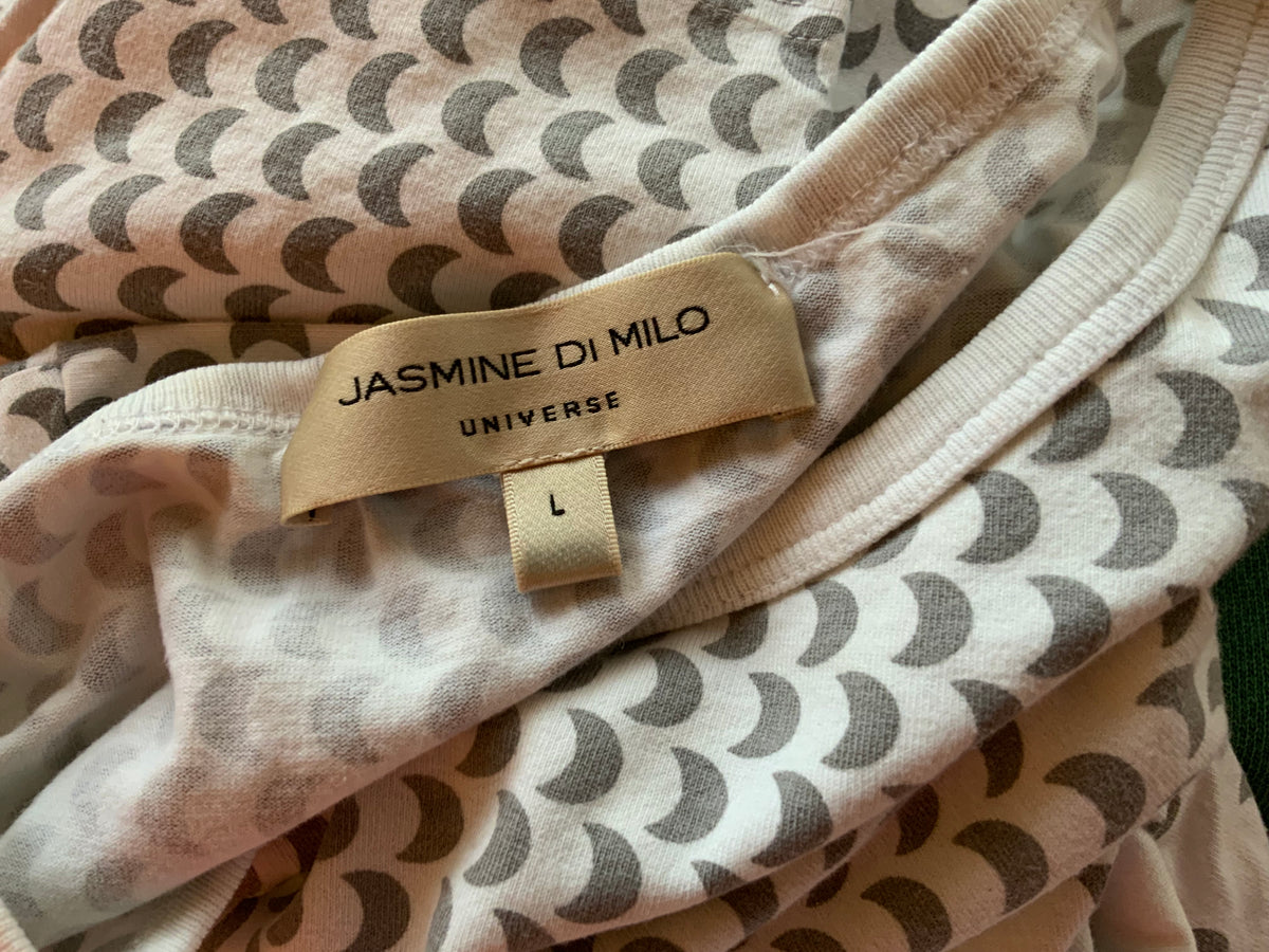 JASMINE DI MILO RUNAWAY COUTURE PRINTED TEE TOP T SHIRT SIZE L LARGE ladies