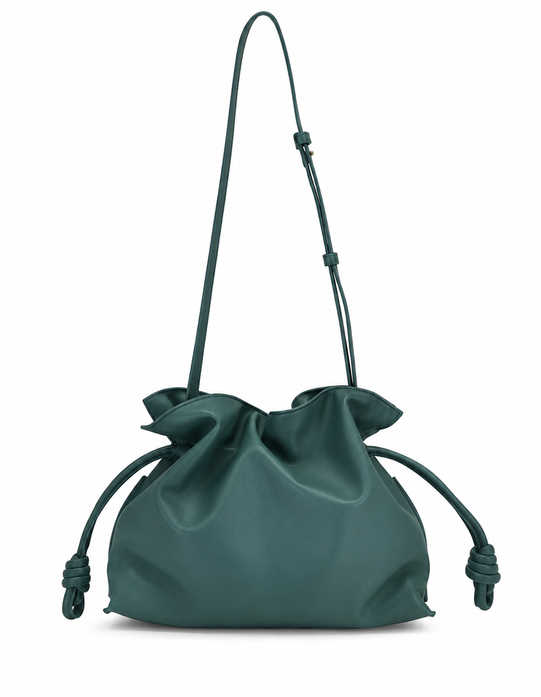 Loewe Mini Flamenco Knot Clutch Bag – Vetiver Green Soft Nappa Leather ladies