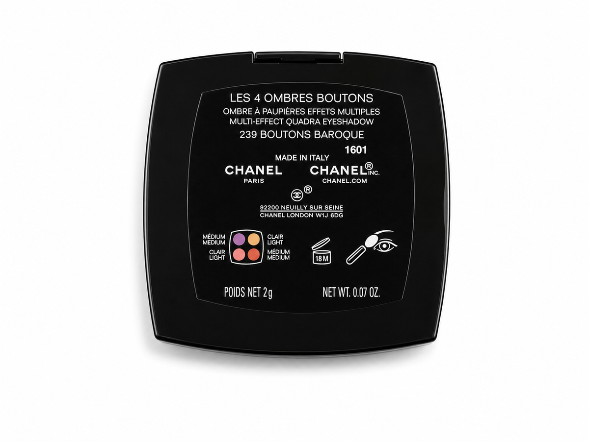 Chanel Les 4 Ombres Boutons Baroque Quadra Eyeshadow Palette – Shade 239 Boutons Baroque ladies