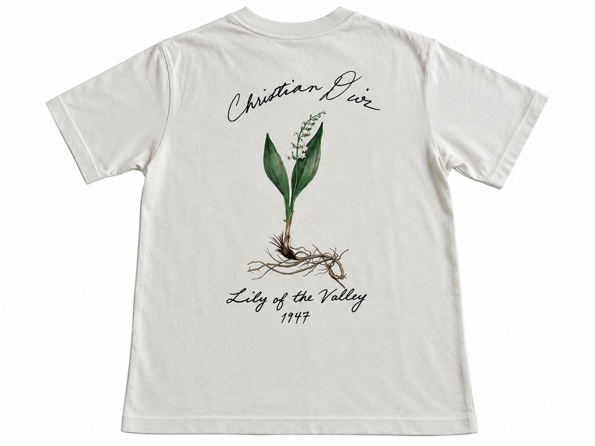 Christian Dior Lily of the Valley 1947 Men’s T-Shirt – Size S men