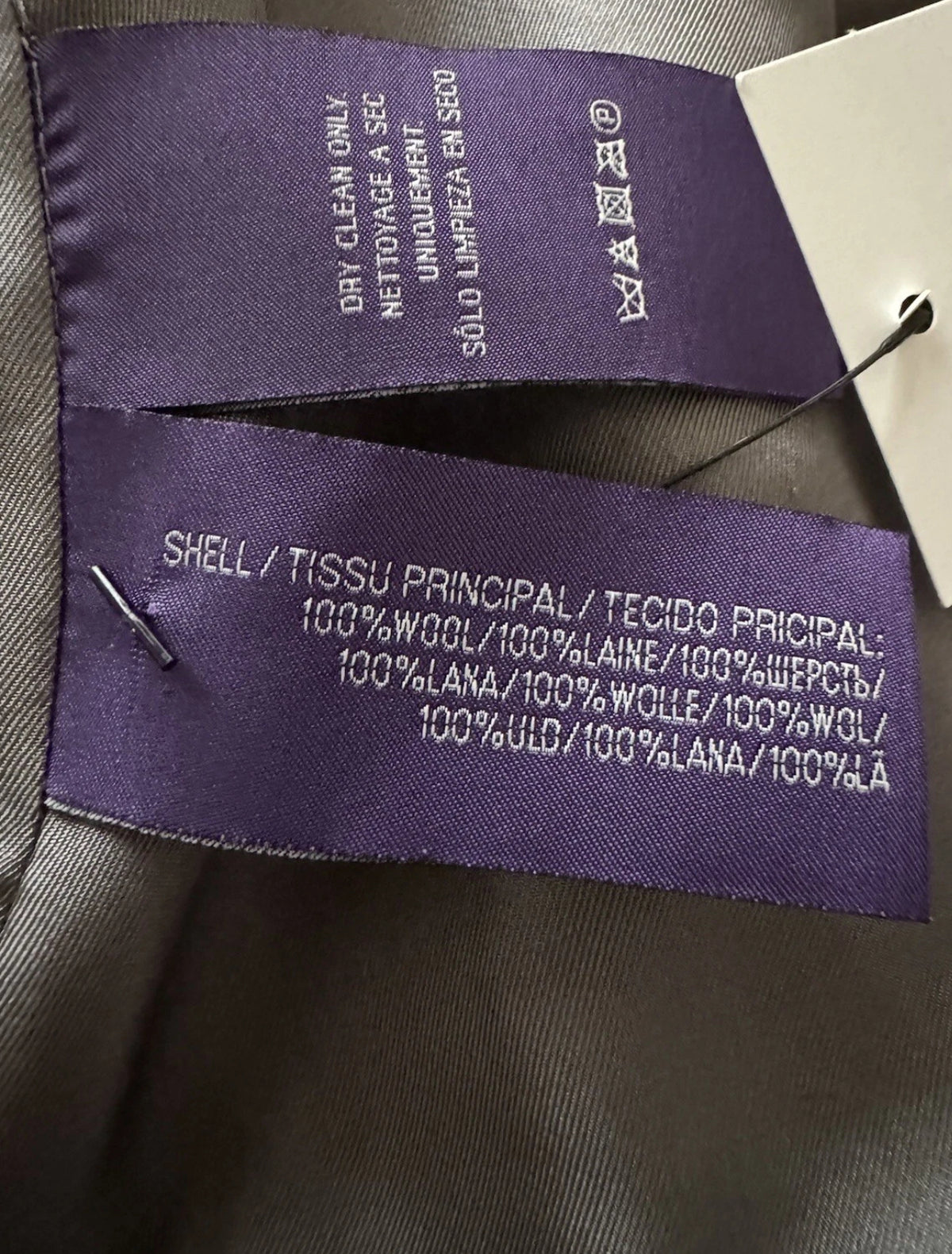 Ralph Lauren Collection Purple Label Wool Tuxedo Jacket Blazer US 6 UK 10 ladies