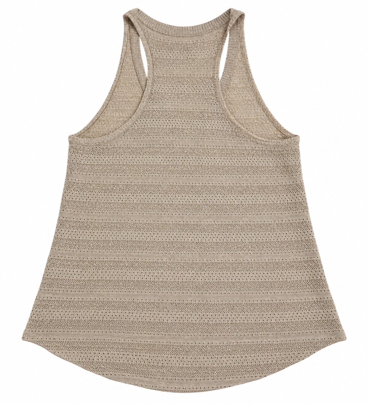 Zadig & Voltaire Gold Lurex Knit Tank Top Size M ladies