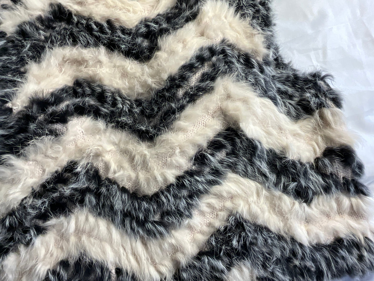 Marc by Marc Jacobs Real Rabbit Fur Cropped Vest O/S One size ladies