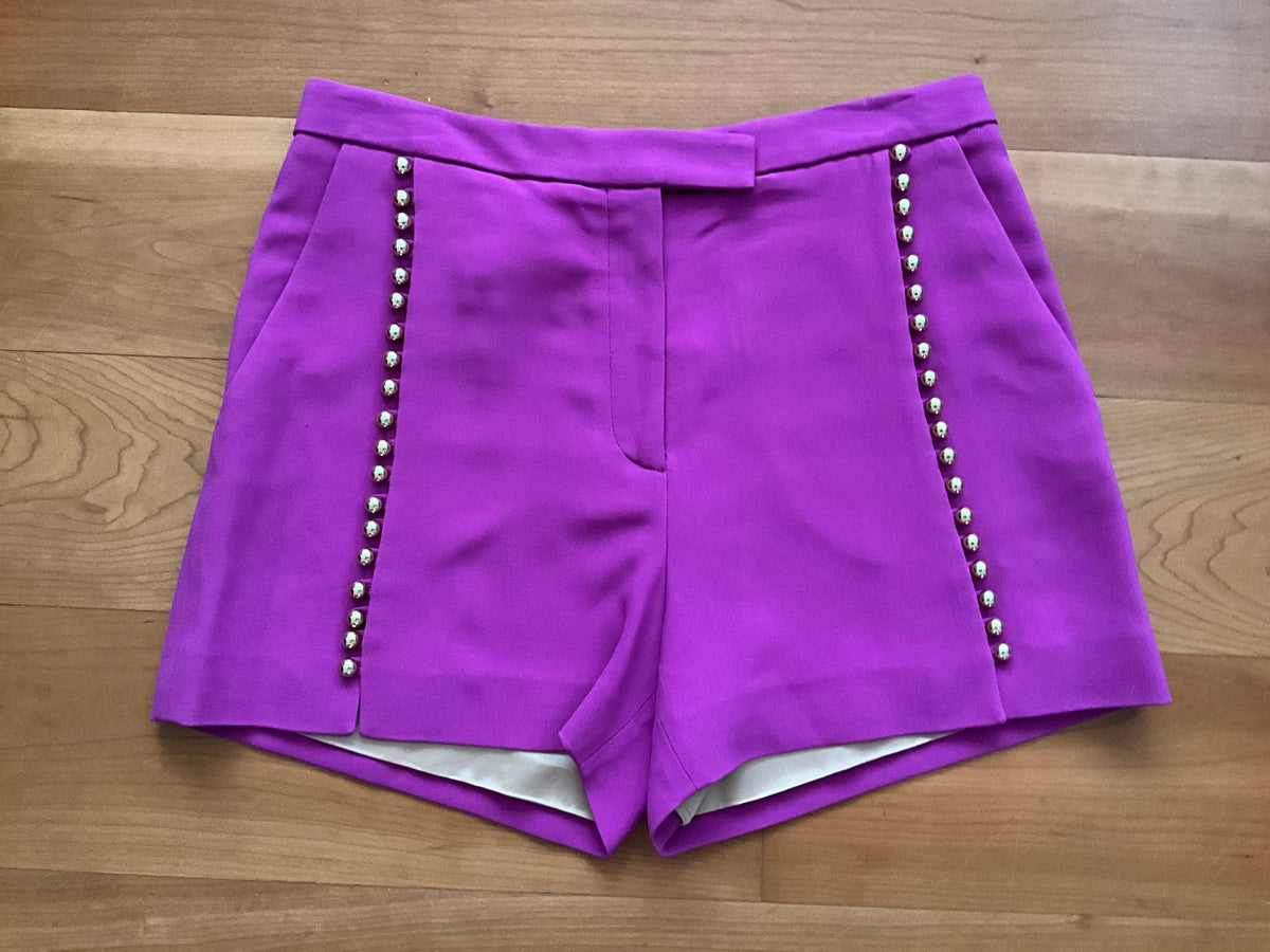 ELIE SAAB UltraViolet Embellished Shorts Size F 38 US 6 UK 10 ladies
