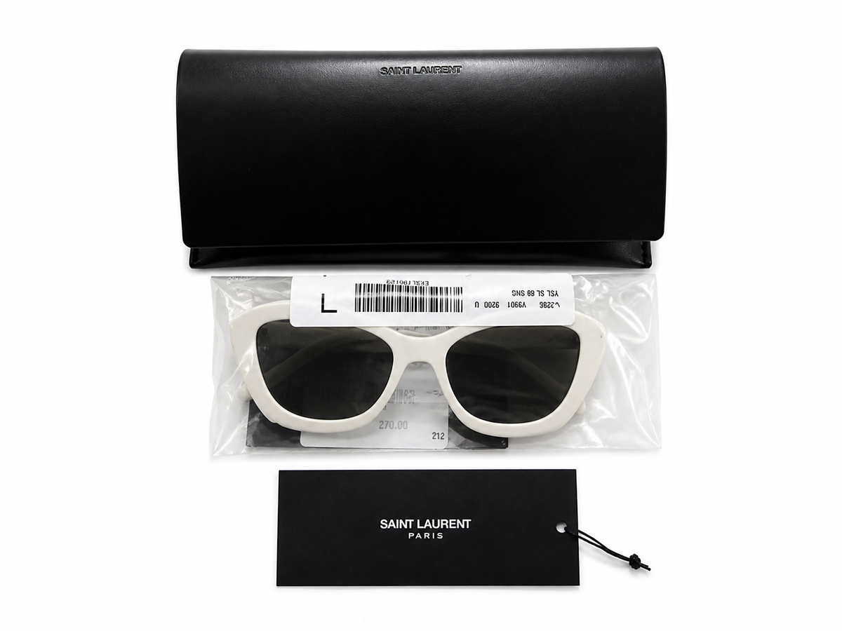 Saint Laurent SL 68 SUNGLASSES | IVORY GREY ladies