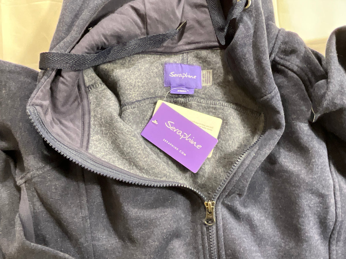 Seraphine Maternity 3 in 1 Kangaroo Hoodie in Navy blue Size XS ladies