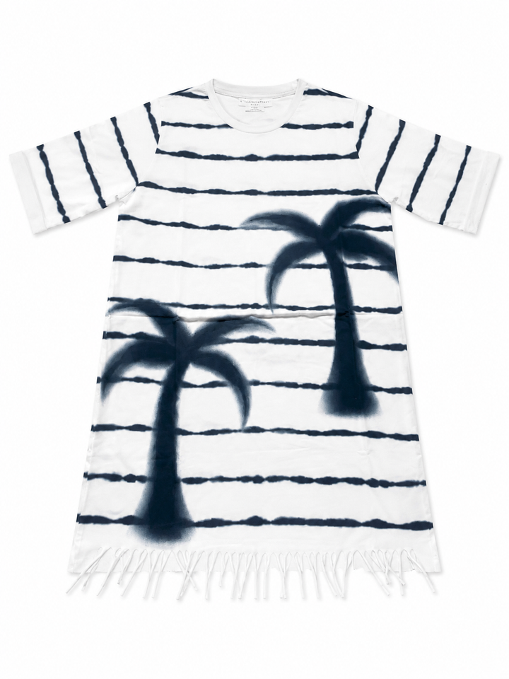 Stella McCartney Kids Palm Tree Fringe T-Shirt Dress – Age 12 Years children