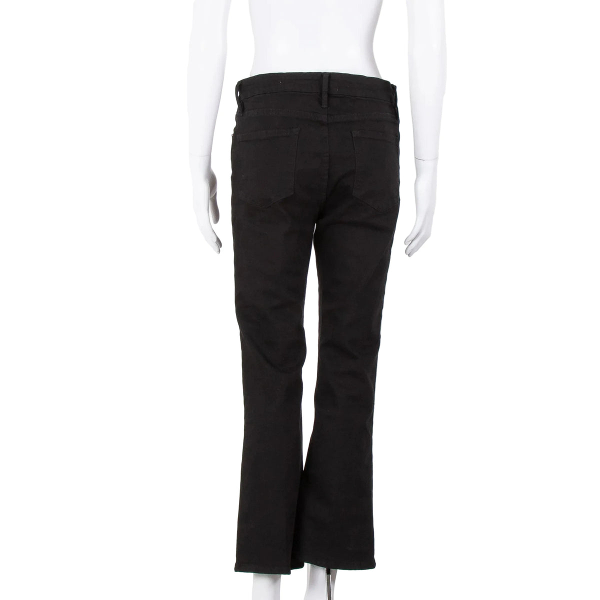 Frame LE CROP MINI BOOT HIGH-RISE BOOTCUT JEANS IN BLACK size 28 ladies