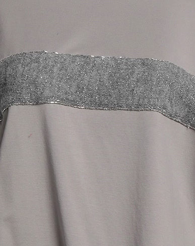 HERNO Resort Alpaca Trim Taupe T shirt size I 40 UK 8 US 4 S small ladies