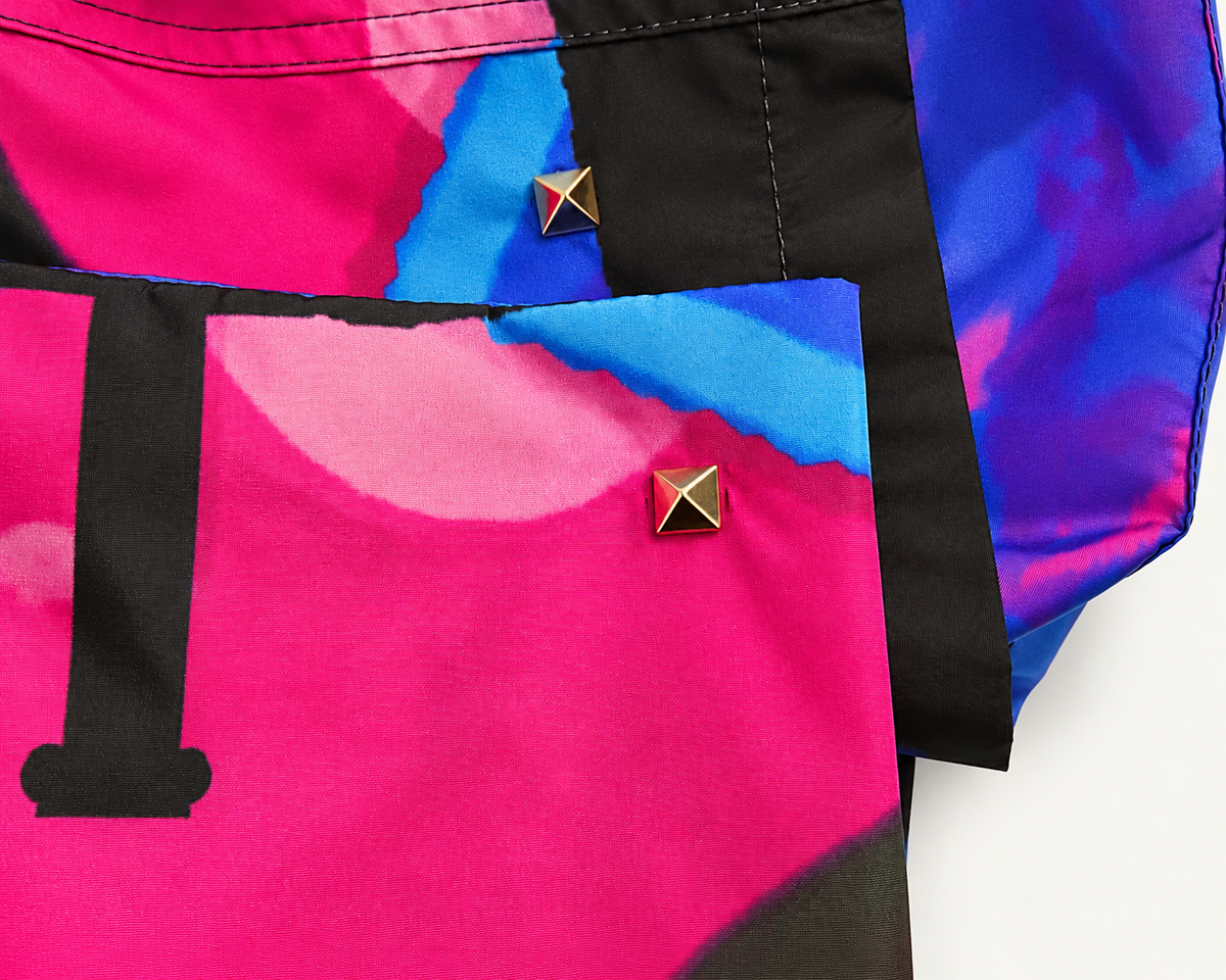 Valentino Rockstud Water Sky Men’s Swim Shorts Multicolour Size IT 48 men