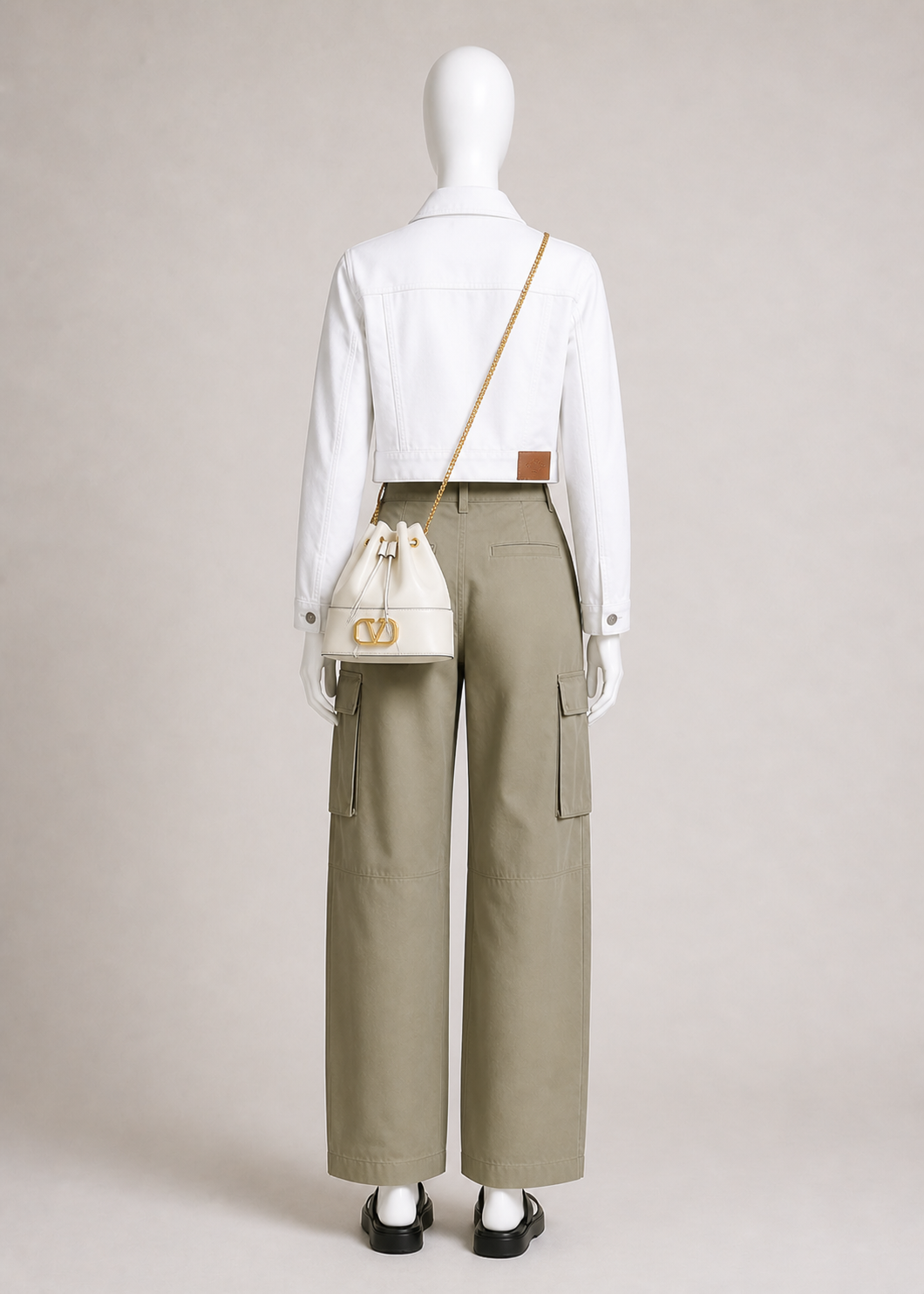 Valentino Garavani VLOGO Signature Mini Bucket Bag in Nappa Leather Crossbody ladies