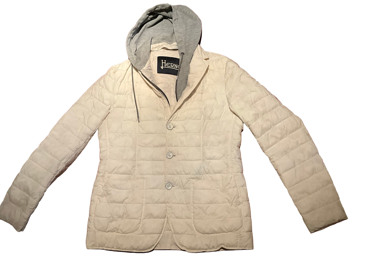 Herno In-Tech double front blue puffer jacket blazer size 50 men
