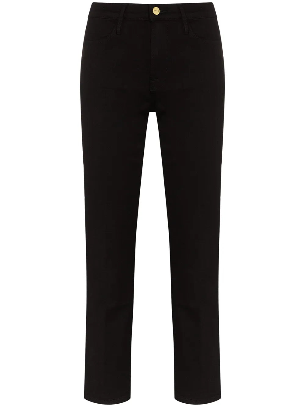 Frame Le High straight-leg jeans in black size 28 ladies