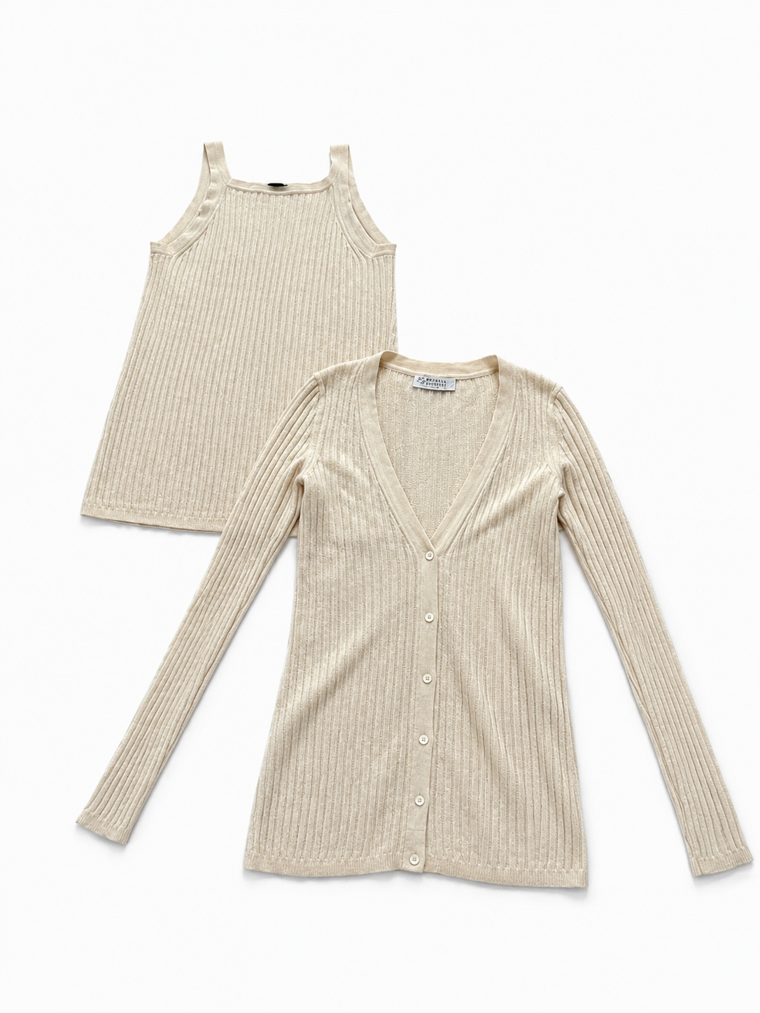 Gabriela Hearst Ribbed Cashmere & Silk Twin Set ladies