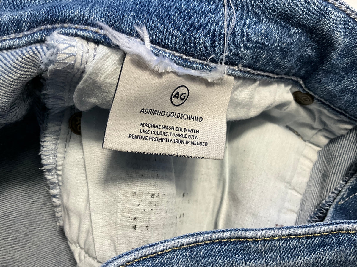 AG Adriano Goldschmied Mari Mid-Rise Crop Slim Straight Jeans ladies