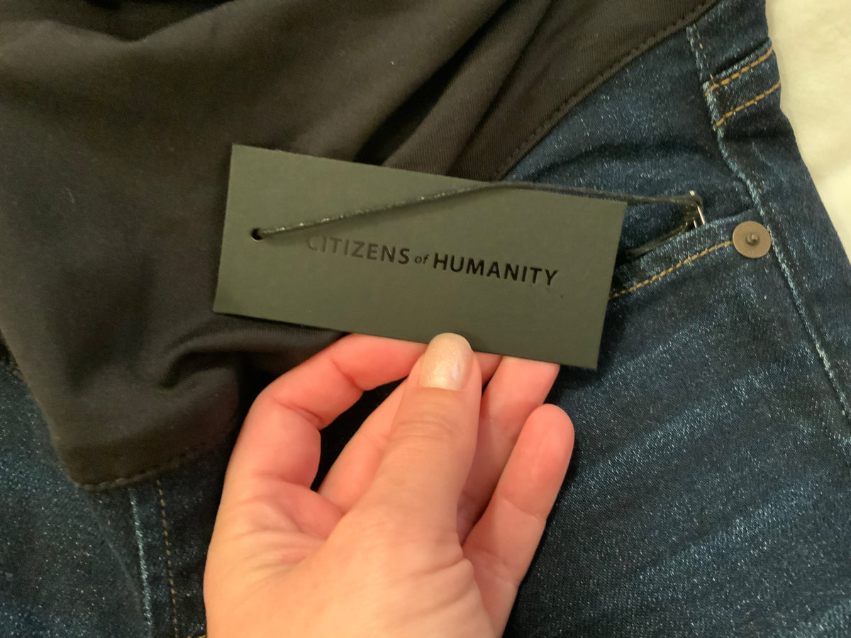 CITIZENS OF HUMANITY AVEDON SCULPT FIT OVER THE BELLY SKINNY LEG MATERNITY JEANS ladies