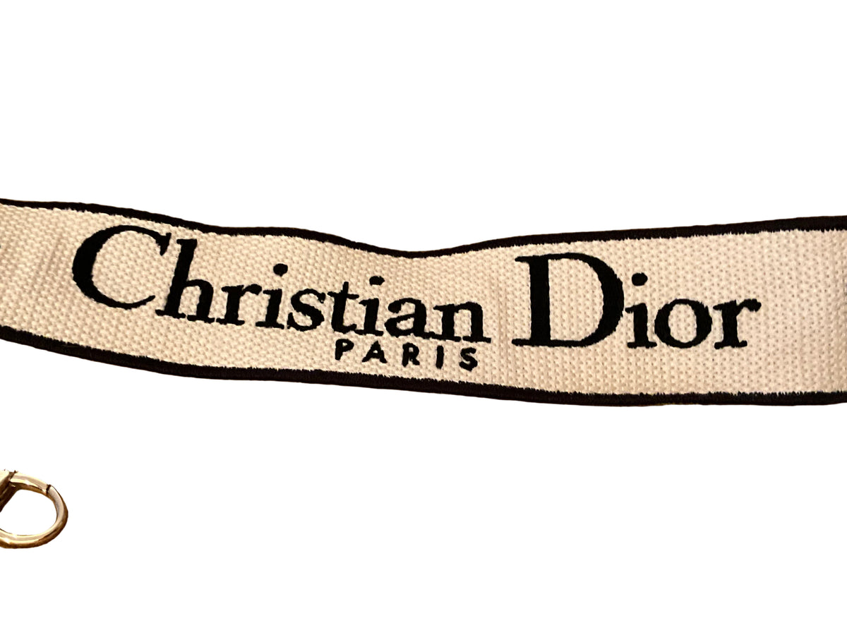 Christian Dior Canvas Embroidered Medium Lady D-Lite Ecru Multicolor Bag Handbag ladies