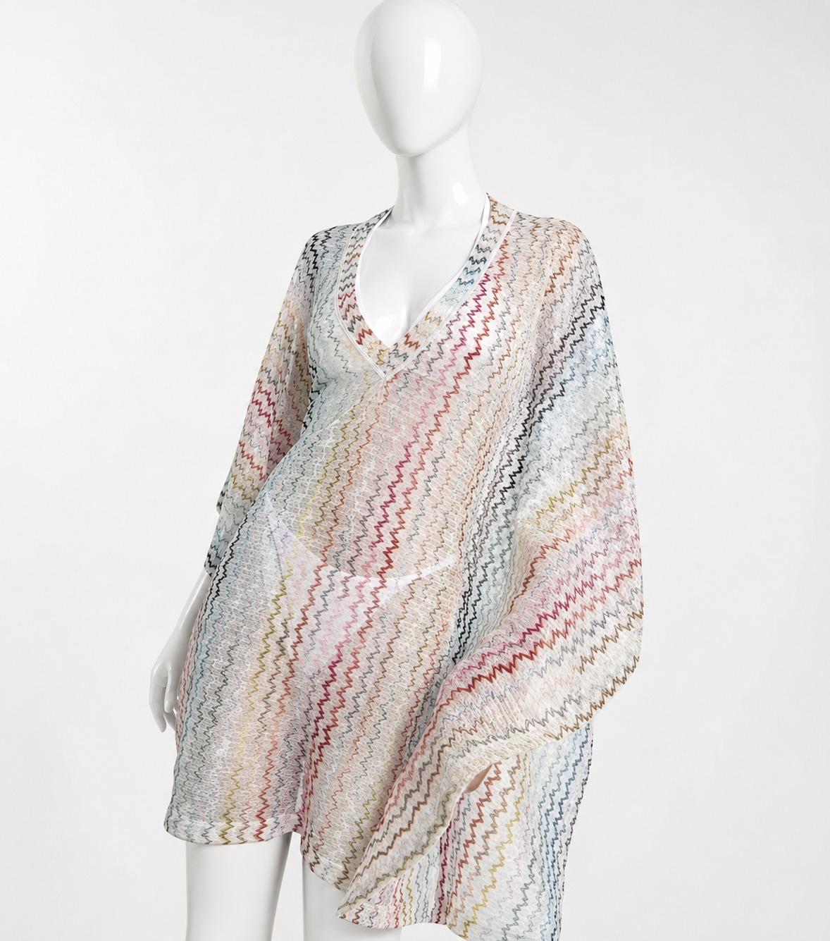 Missoni Mare Zig-Zag Metallic Knit Kaftan – Size M ladies