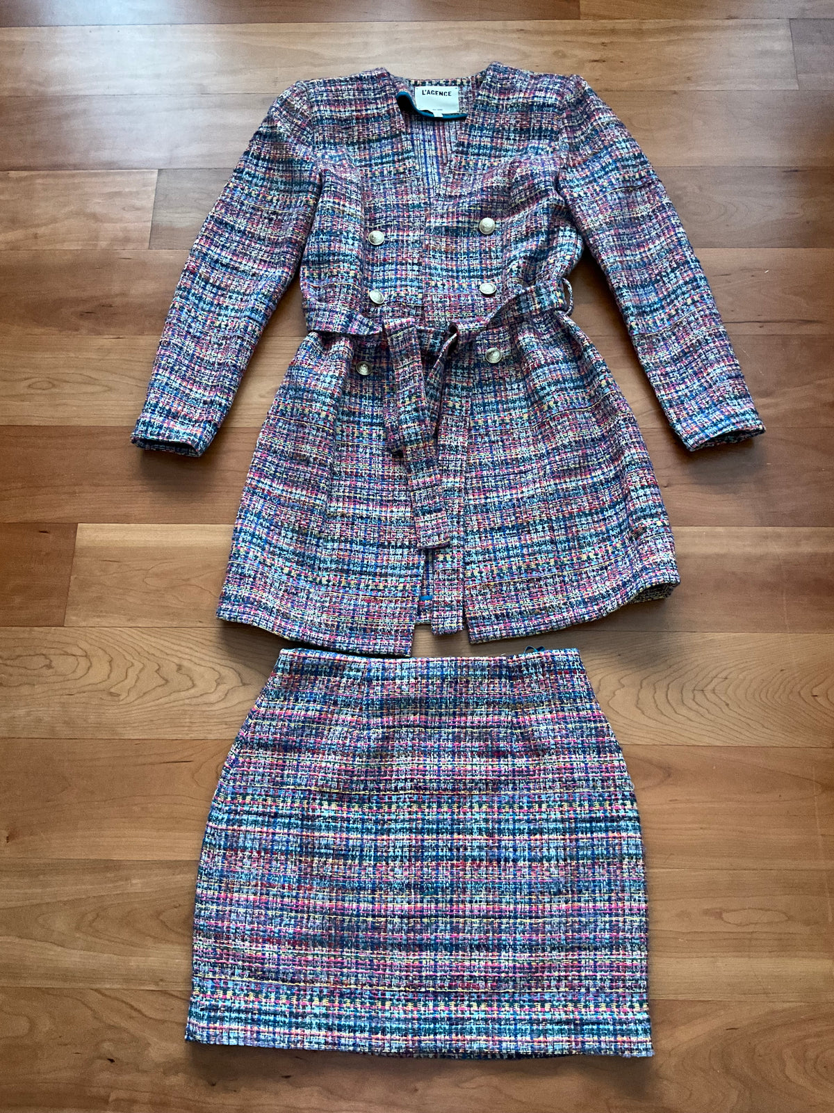 L'Agence Two-Piece Skirt Suit Set Size UK 10 US 6 ladies