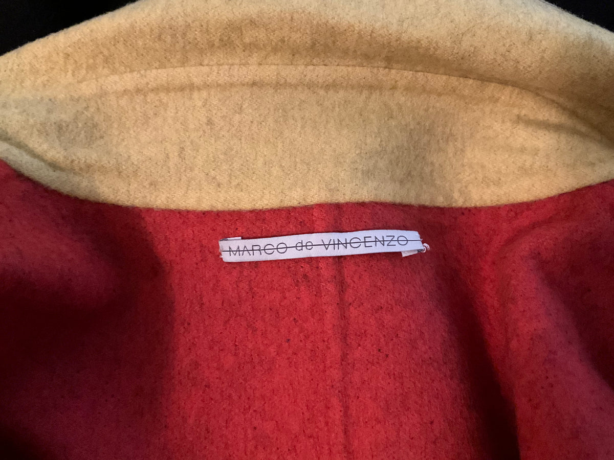 Marco de Vincenzo Cashmere and Wool Vest Sleeveless Coat Size I 38 XS ladies