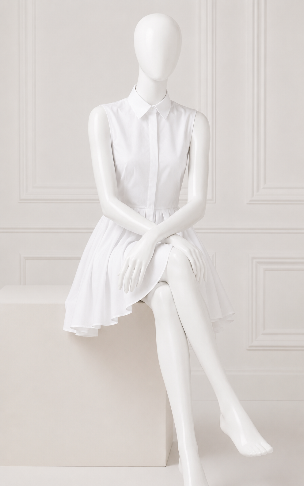 Alexander McQueen Sleeveless Shirt Dress ladies