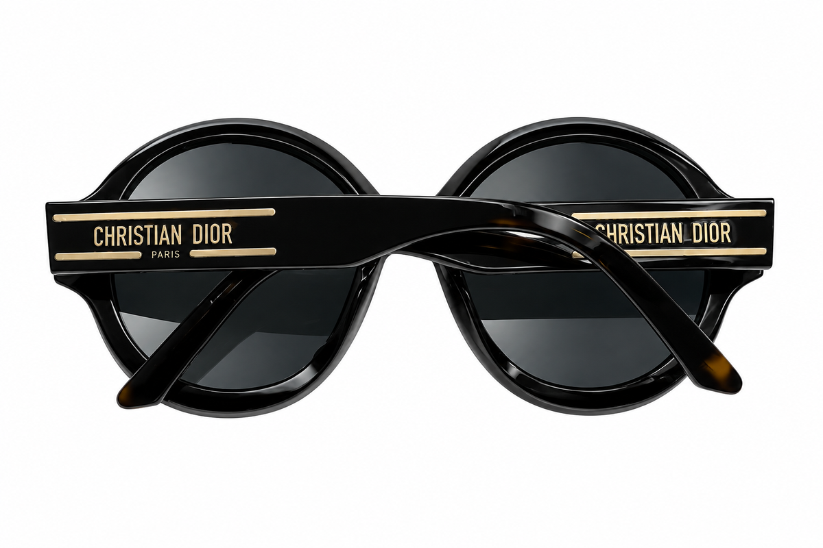 Christian Dior DiorSignature R1U Black Oversized Round Sunglasses ladies