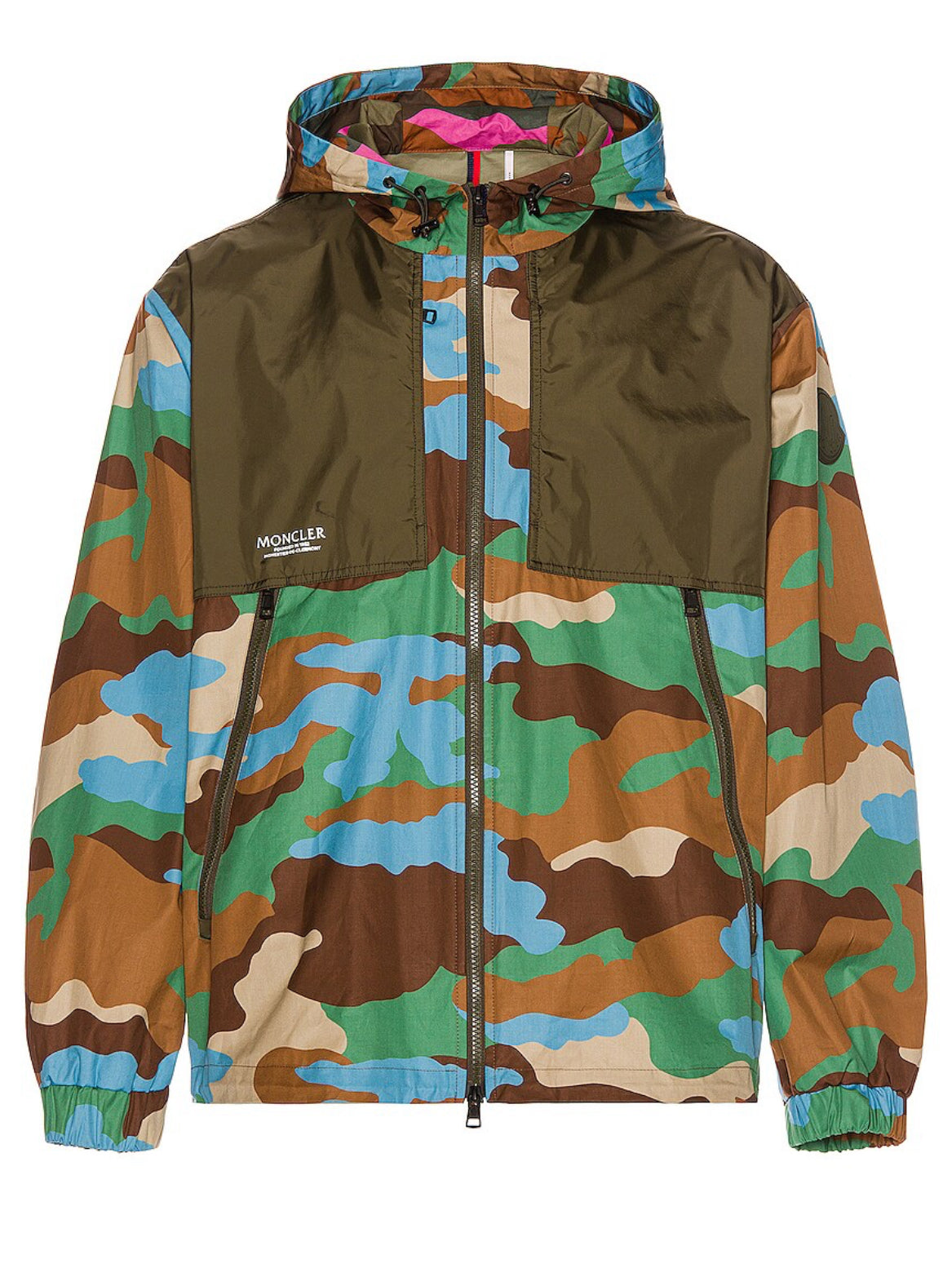 Moncler Unisex Camouflage Hooded Jacket Kounde Size 2 men