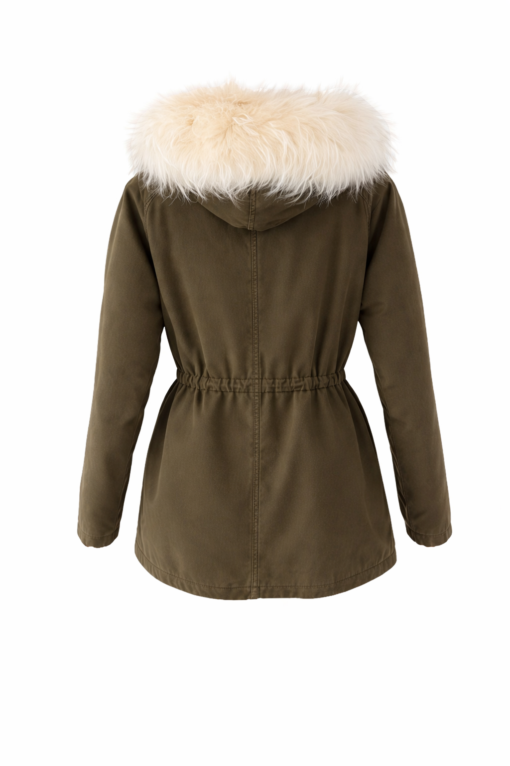 Yves Salomon ARMY Reversible Fur Parka Jacket Size F 34 XS ladies