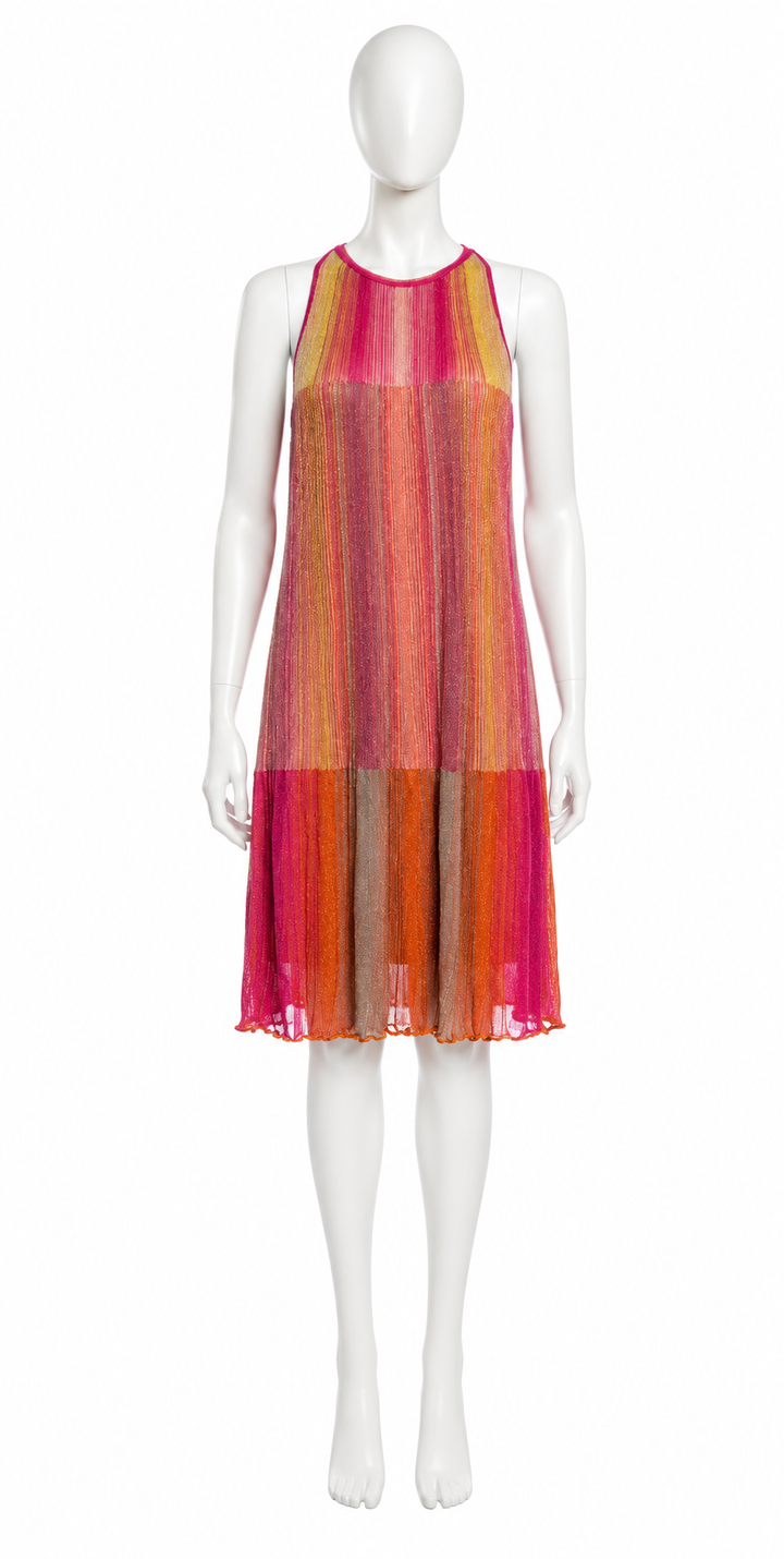 M Missoni Metallic Knit Dress Size I 42 UK 10 US 6 ladies