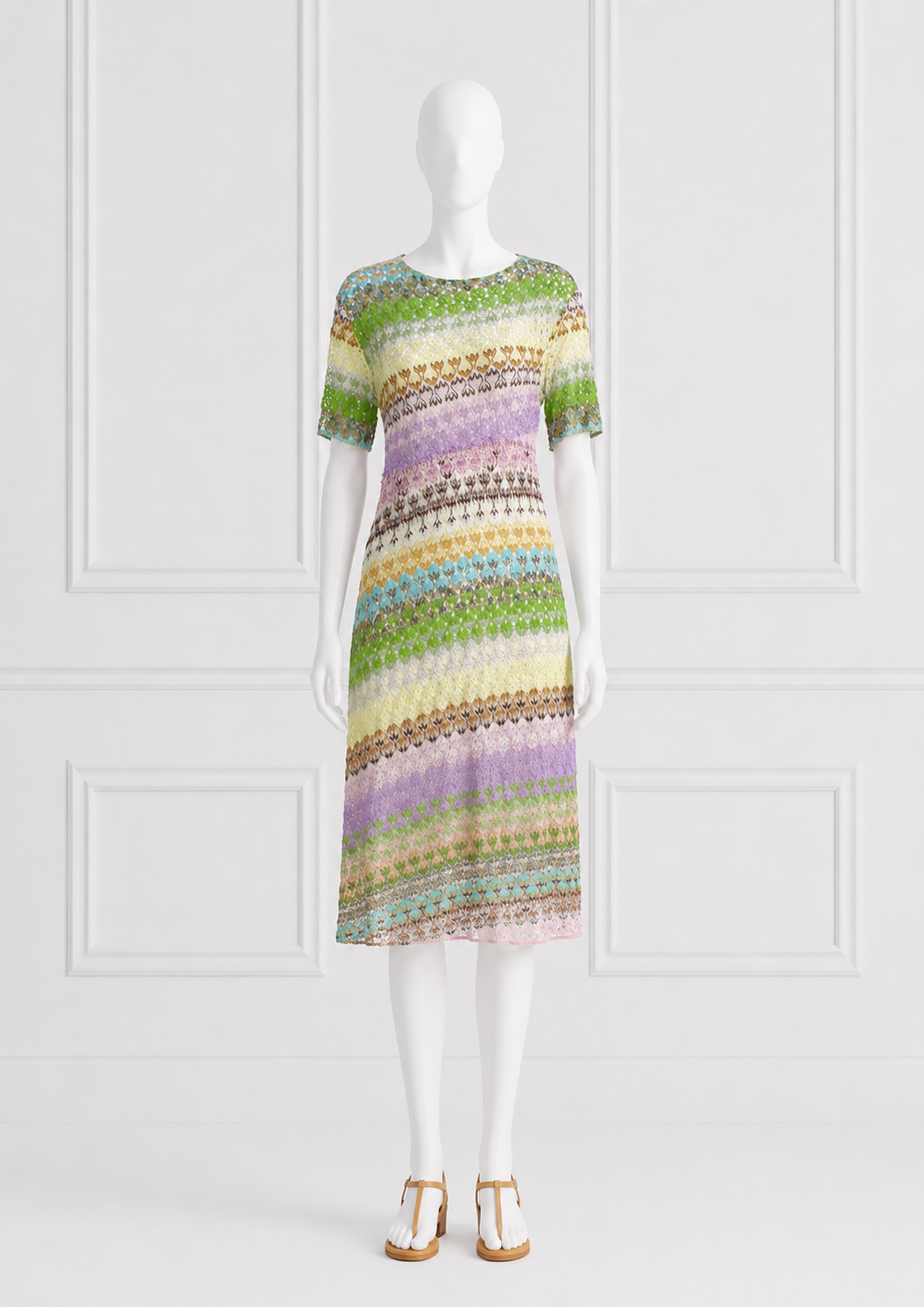 Missoni Striped Midi Dress – IT 42 / UK 10 / US 6 ladies