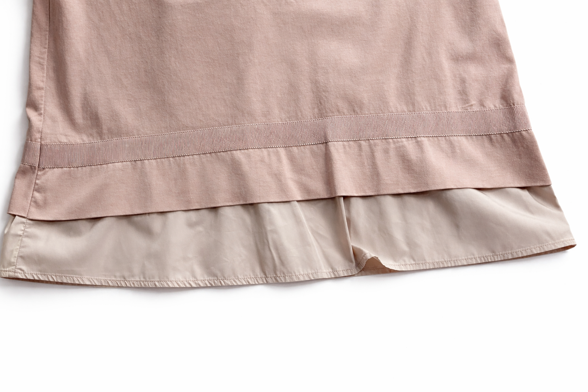 Herno Flounced T-shirt in pink/beige ladies