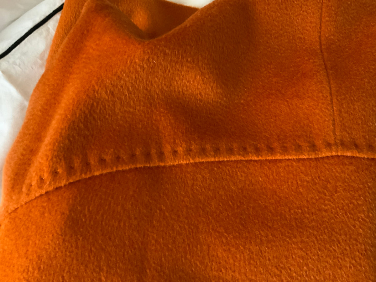 Max Mara Studio Virgin Wool Orange Coat Size I 46 F 44 US 12 UK 14 ladies