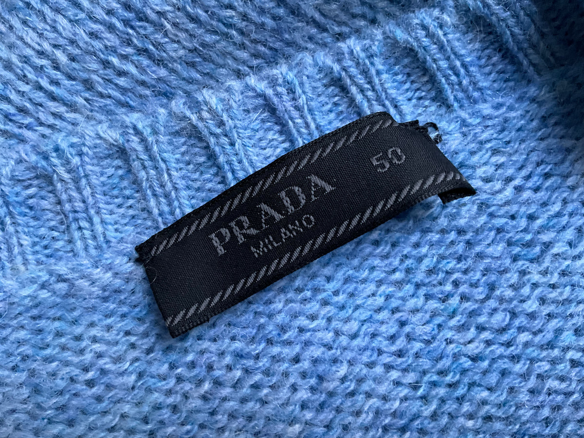 Prada Virgin Wool Knit Pullover Sweater Jumper size 50 Men