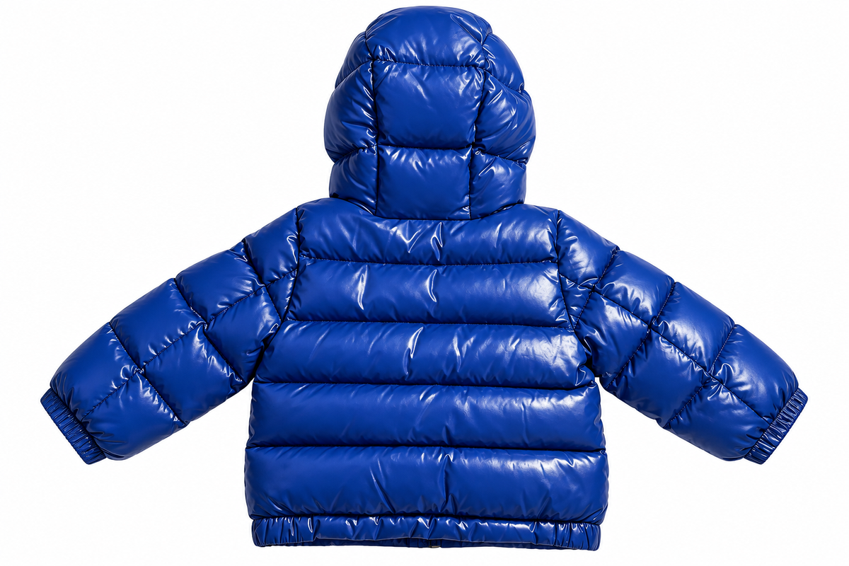 Moncler Aubert Baby Blue Hooded Down Puffer Jacket – 6/9 Months 68 cm children
