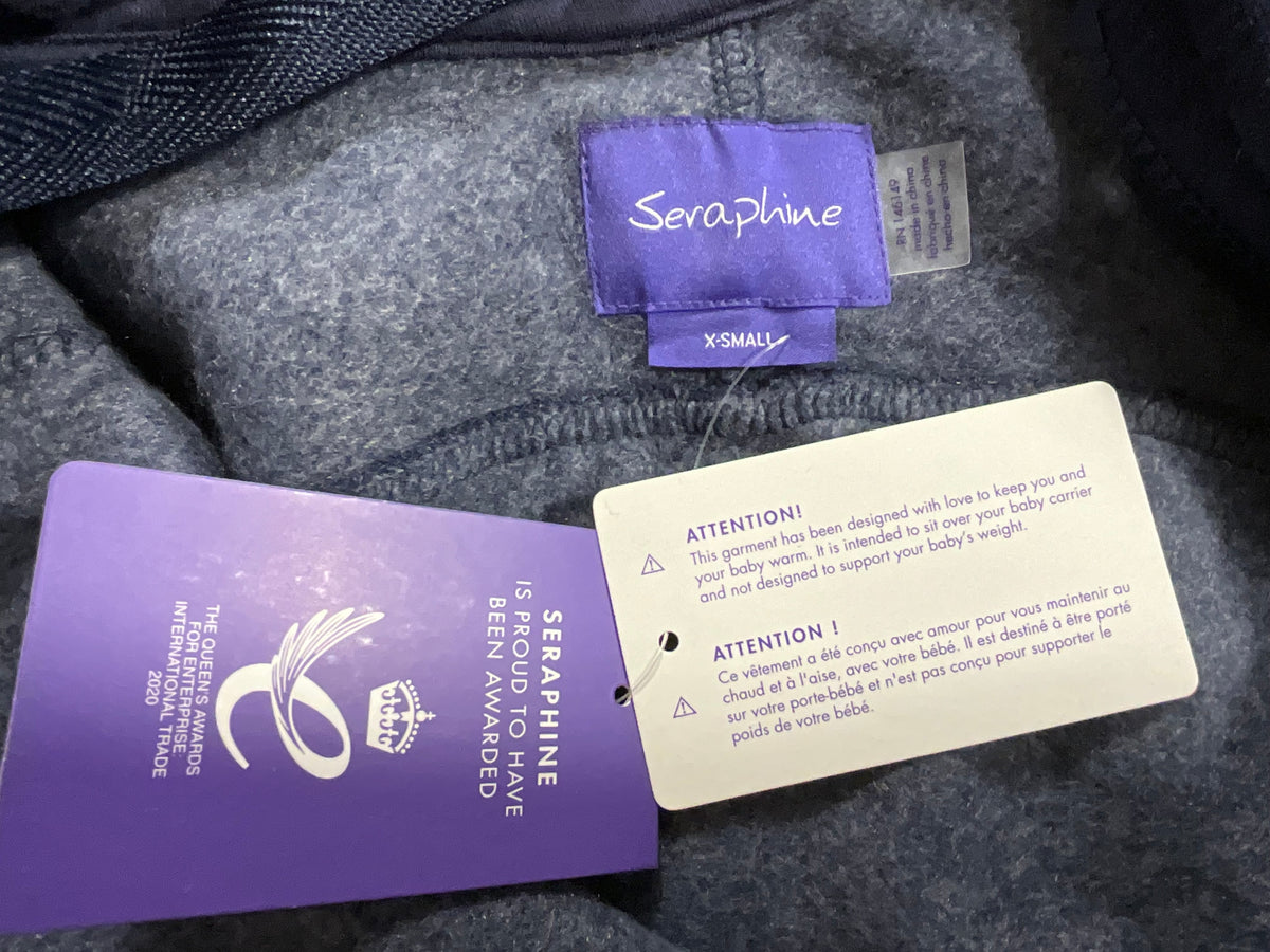 Seraphine Maternity 3 in 1 Kangaroo Hoodie in Navy blue Size XS ladies