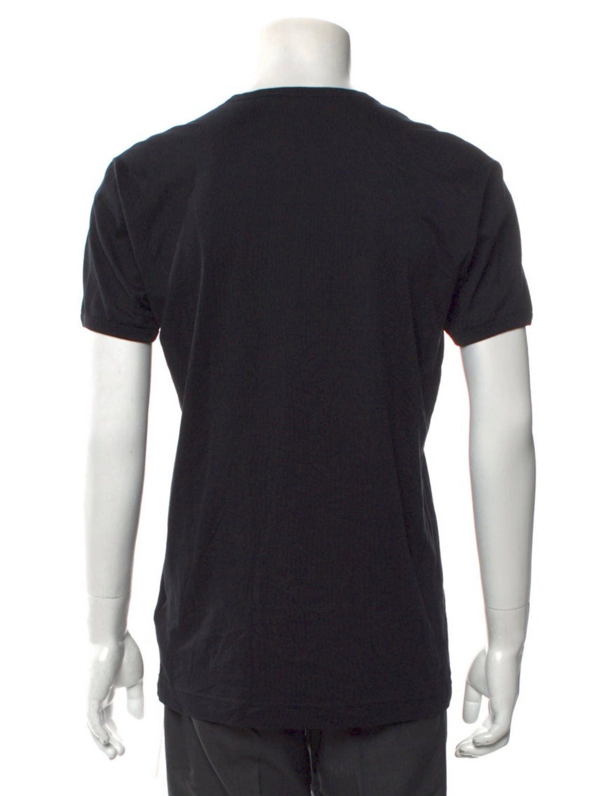 Dolce & Gabbana plaque V neck black T shirt size I 50 men