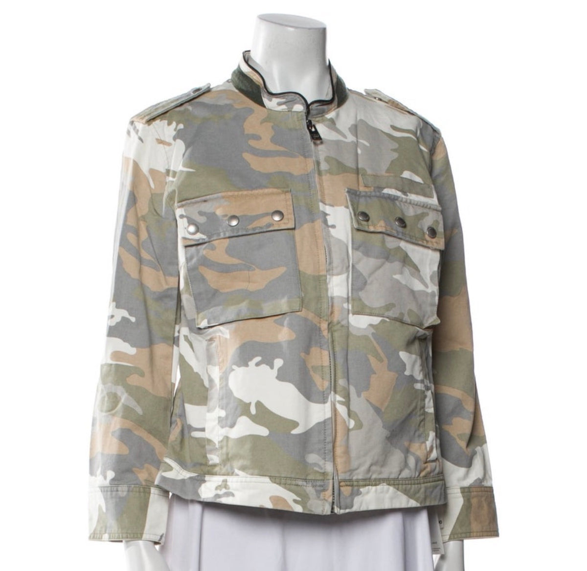 Zadig & Voltaire Kavy Camou Army Jacket Size M medium ladies