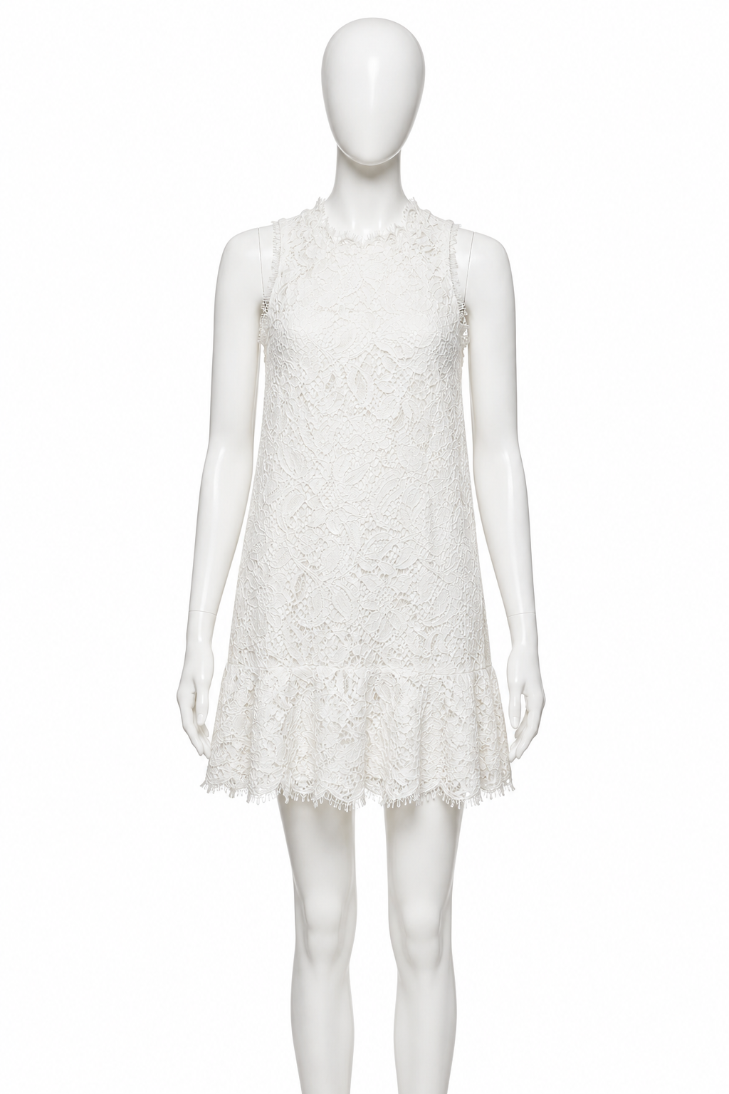 Ermanno Scervino White Lace Mini Dress size I 40 UK 8 US 4 ladies