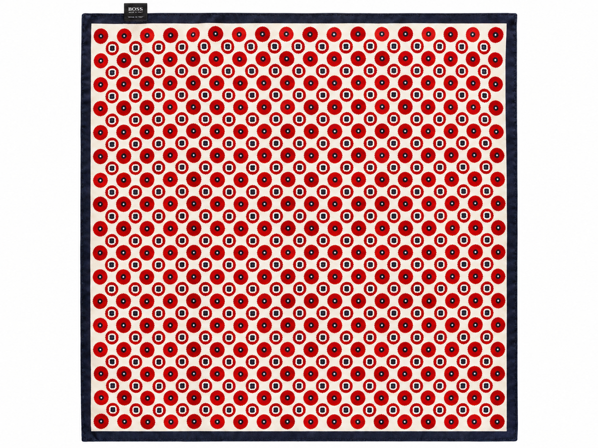 Set of 2 Men’s 100% Silk Pocket Squares – Made in Italy men