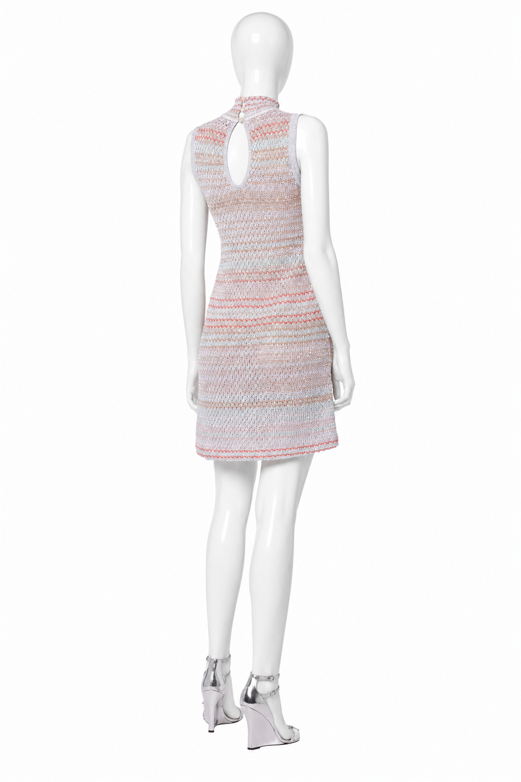 Missoni Metallic Knit Sequins Sleeveless Dress – Size 42 ladies