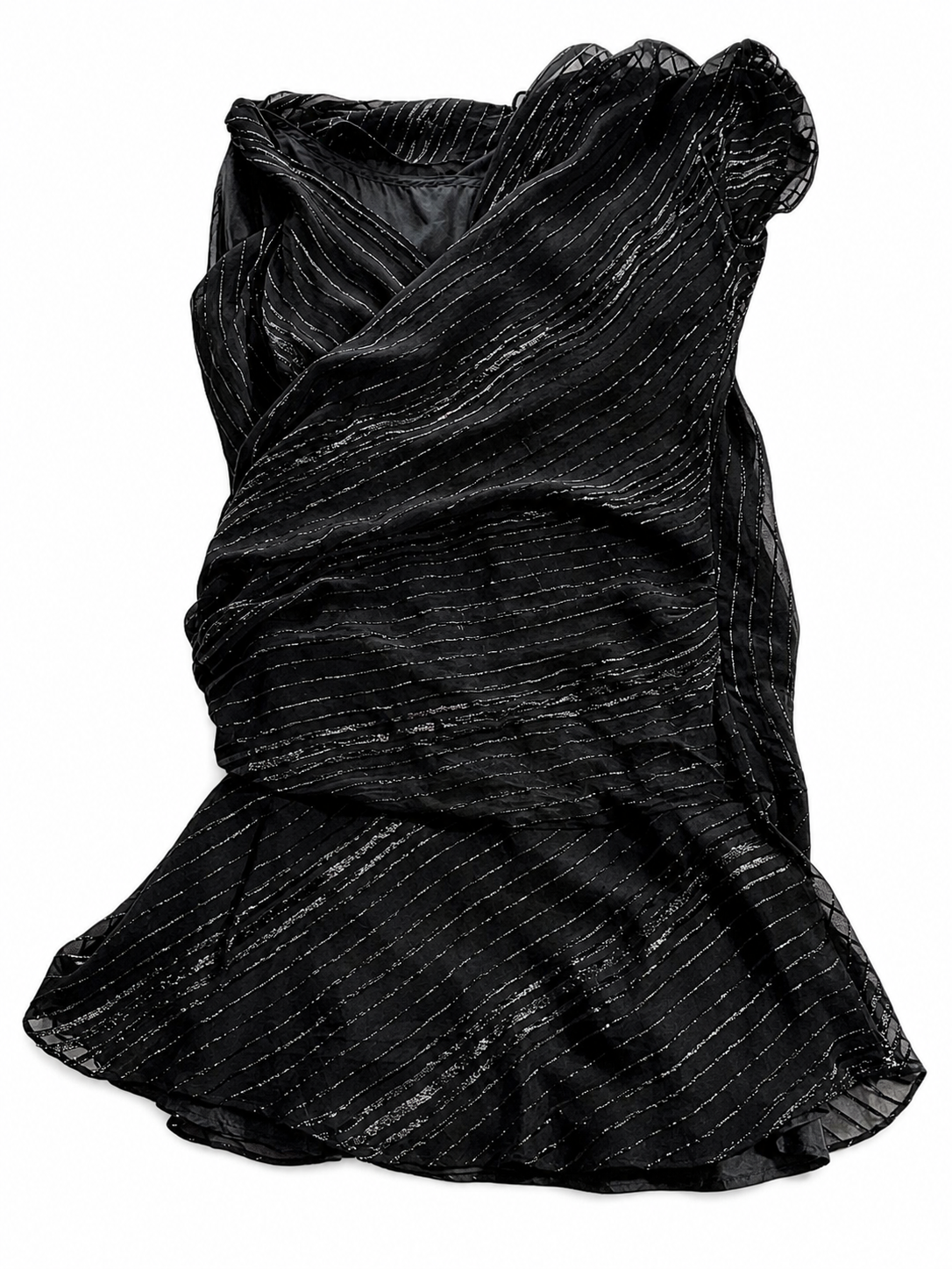 angelo katsapis BLACK DRESS SIZE UK 12 US 8 IT 44 L ladies