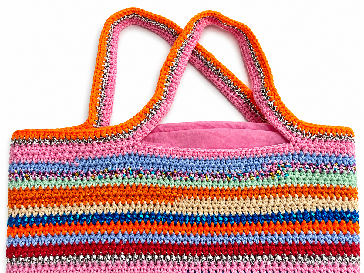 Nadia Dafri Bag Feriha Large Multicolor Hand made tote ladies
