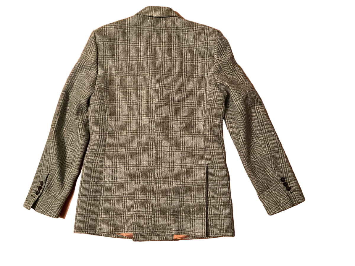 GOLDEN GOOSE Double-Breasted Checked Jacket Coat Size 48 Men