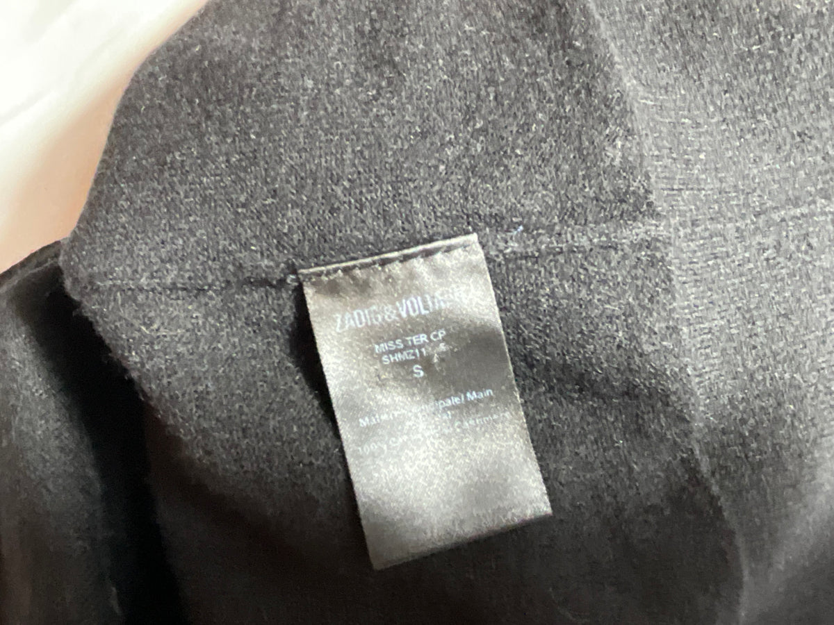 Zadig & Voltaire Miss CP Cashmere Sweater Black Crystal Sweater Pullover ladies