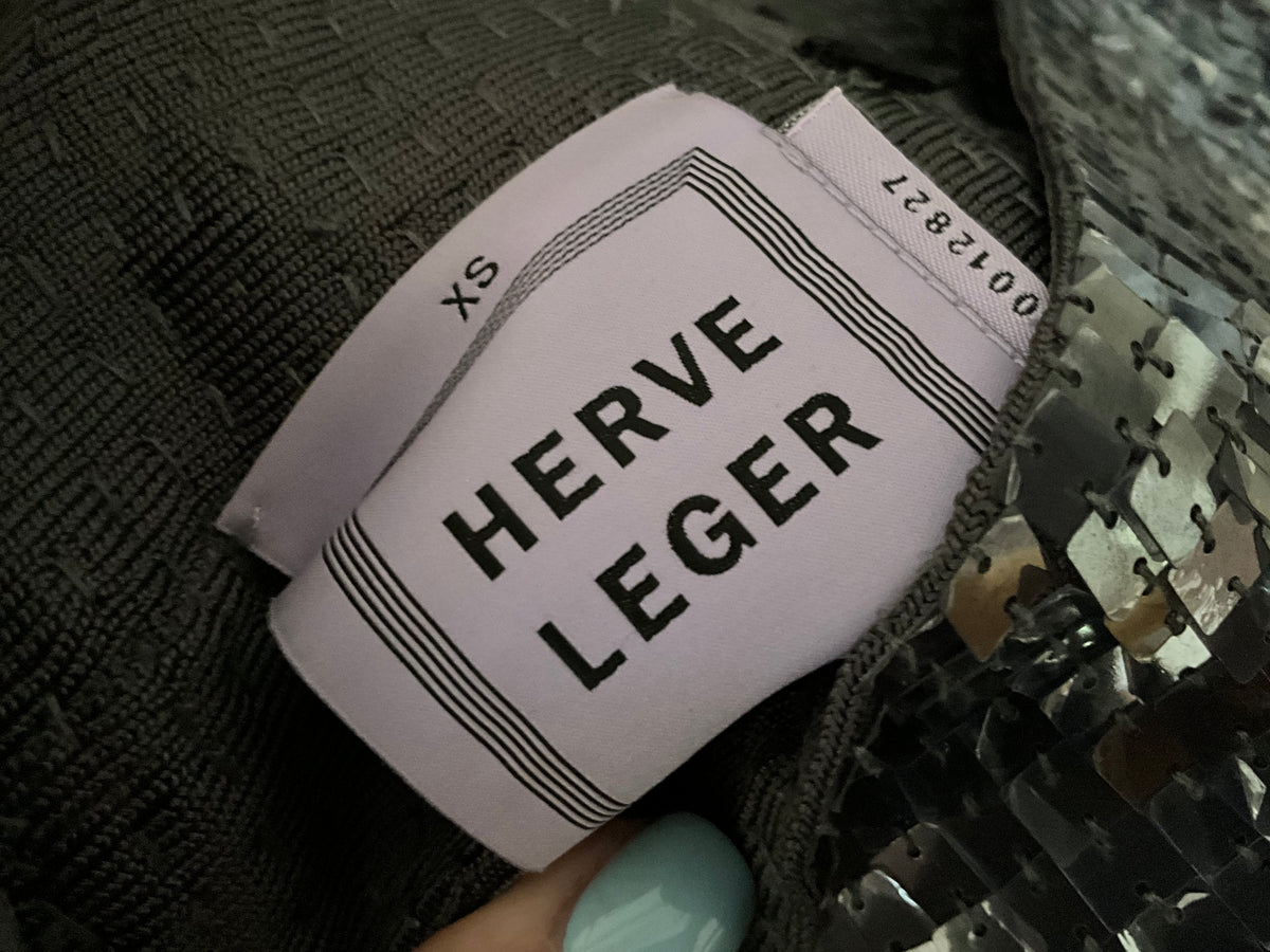 Herve Leger Sequins MOST SEXY bandage Skirt Size XS -seen on celebrities ladies