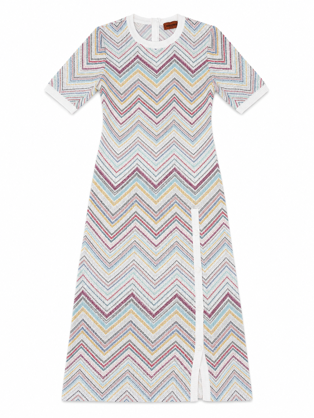 Missoni Multicolour Chevron Zig Zag Knit Midi Dress – Size I 44 ladies