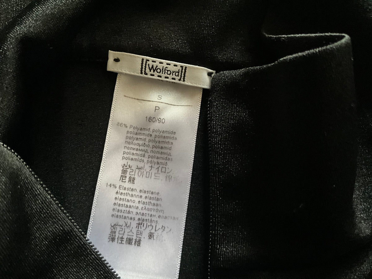 Wolford Black Halter Body Suit Top in Black size S small ladies
